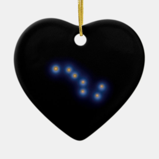 The Big Dipper Ceramic Ornament (Front)