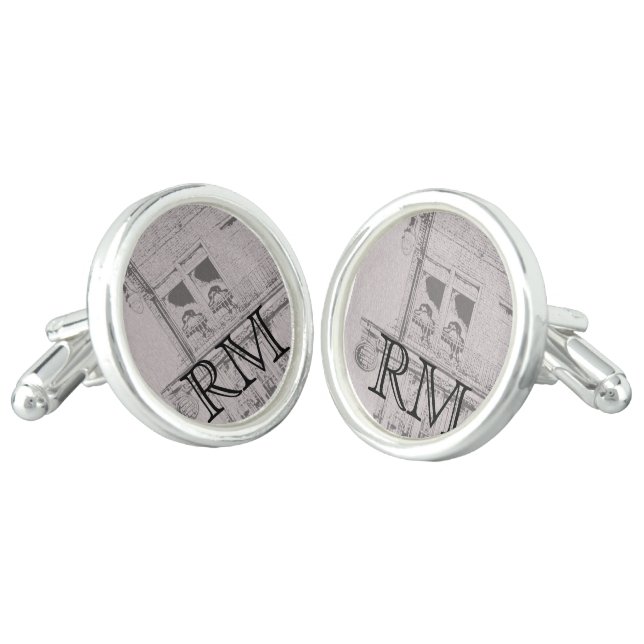 The Big Easy Wedding Cuff Links (Angled)