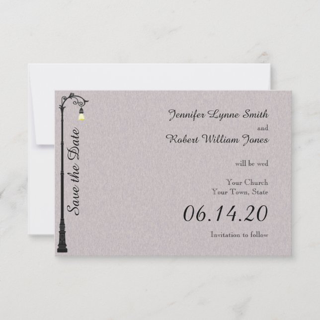 The Big Easy Wedding Save the Date (Front)