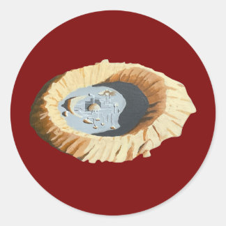 The Big Empty Fallout New Vegas Classic Round Sticker
