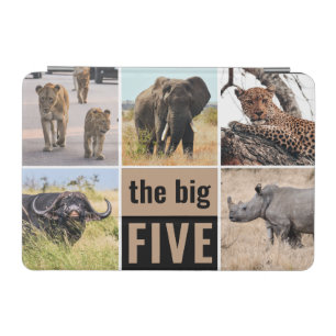 The Big Five Wild Animals African Safari Photo iPad Mini Cover