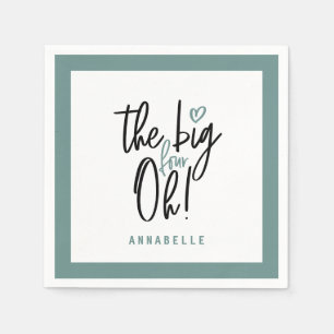 The big four oh! 40th birthday party favor decor napkins