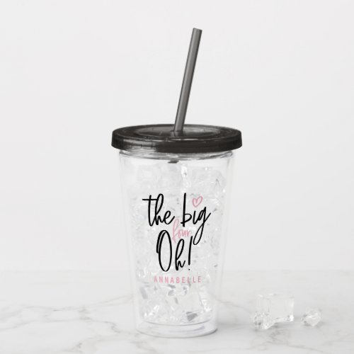 The big four oh 40th birthday party favor gift ac acrylic tumbler