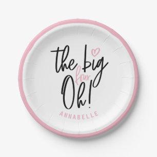 The big four oh! 40th birthday party favor gift paper plates