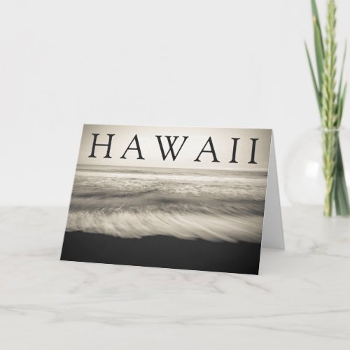 The Big Island Beach Hawaii  Happy Birthday Card