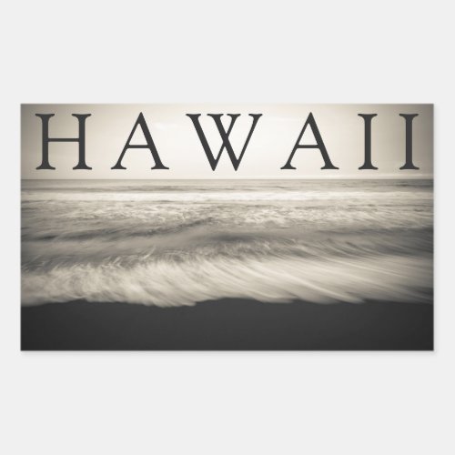 The Big Island Beach Hawaii Rectangular Sticker
