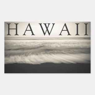 The Big Island Beach Hawaii Rectangular Sticker