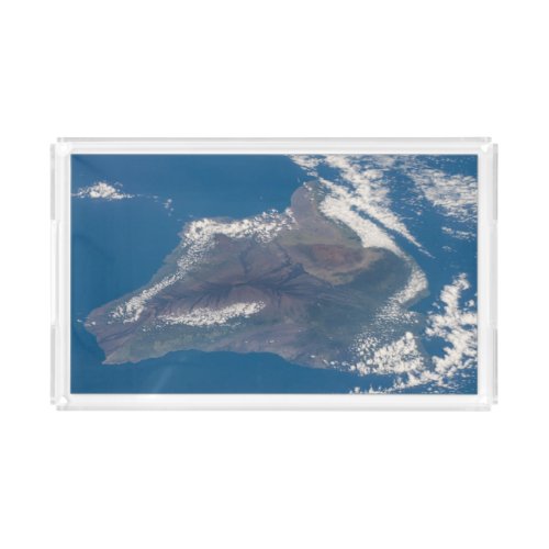 The Big Island Of Hawaii And Its Mountains Acrylic Tray