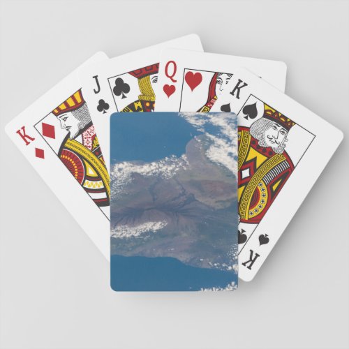 The Big Island Of Hawaii And Its Mountains Playing Cards