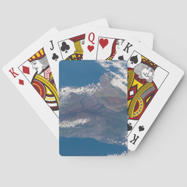 The Big Island Of Hawaii And Its Mountains Poker Cards (Back)