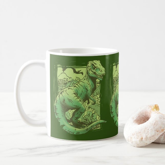 The Big King T-Rex Coffee Mug (With Donut)