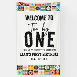The BIG One 1st Birthday Banner