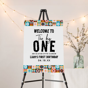 The BIG One 1st Birthday  Foam Board