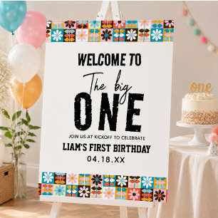 The BIG One 1st Birthday Foam Board