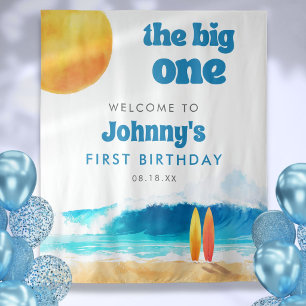 The Big One 1st Birthday Surf Beach Photo Backdrop