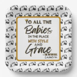 The Big One 90&#39;s Hip Hop 1st Birthday/Baby Shower Paper Plates