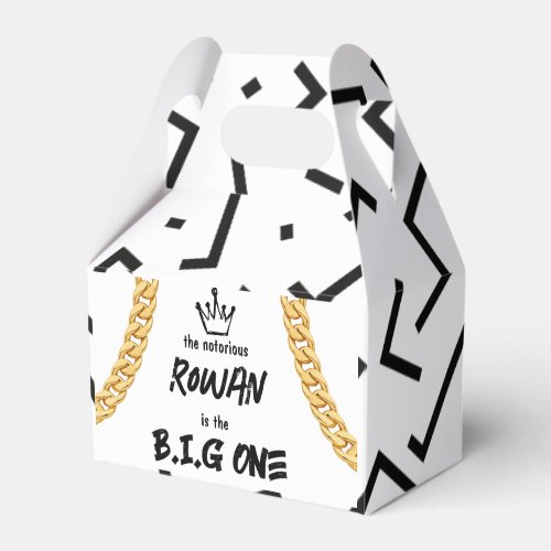 The Big One 90s Hip Hop Birthday Party Favor Box