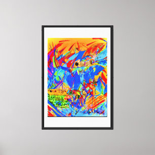 "The Big One." Abstract Art on Fine Canvass Canvas Print