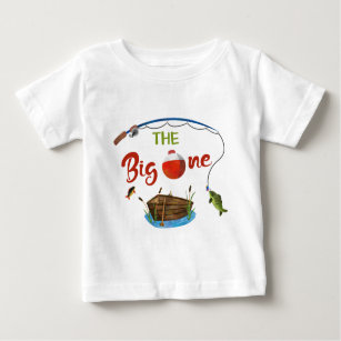 The big ONE baby t-shirt Boy little fisherman