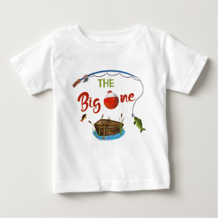 The big ONE baby t-shirt Boy O-fish-ally ONE shirt