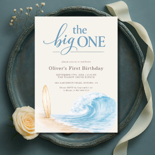 The Big One Beach Boy's 1st Birthday Invitation