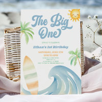 The Big One Beach Surf Blue 1st Birthday Party
