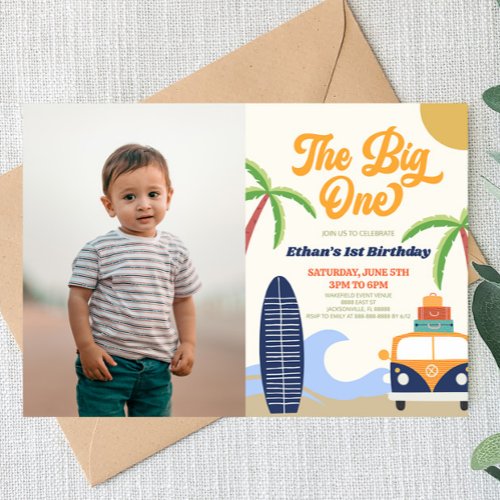 The Big One Beach Surf Blue 1st Birthday Party