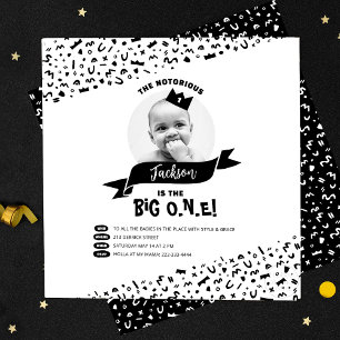 The Big One Birthday, 90s Hip Hop Notorious One Invitation