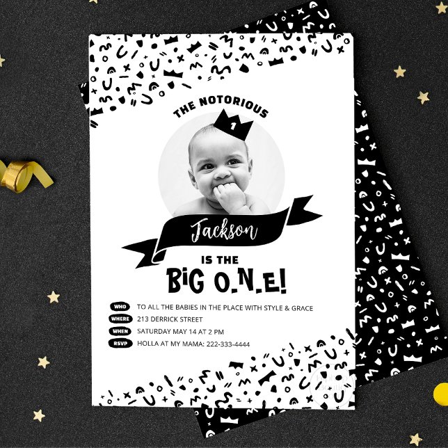 The Big One Birthday, 90s Hip Hop Notorious One Invitation (Creator Uploaded)