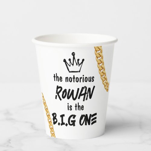 The Big One Birthday 90s Hip Hop Paper Cup