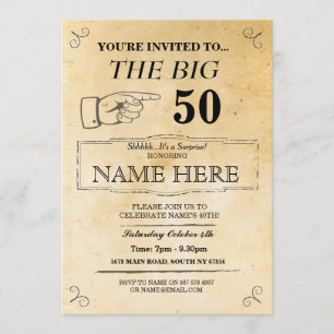 The Big One Birthday Party Rustic Paper Invite