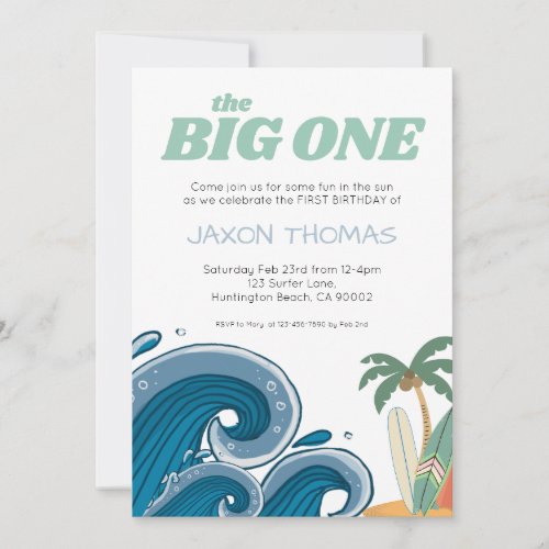 The Big ONE First Birthday Invitation