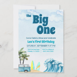 The Big One - First Birthday Invitation