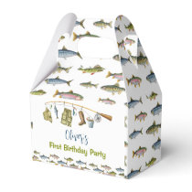 The Big One Fishing Birthday Party Favor Box