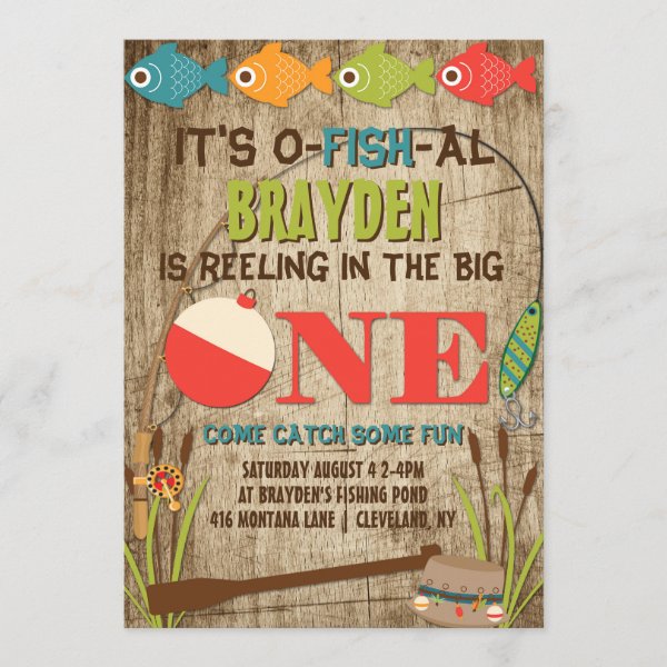 Fish Birthday Invitations | Zazzle