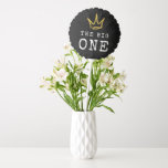 The BIG ONE | Notorious 90's 1st Birthday Party Balloon<br><div class="desc">Celebrate your little one whose getting BIGGIE,  BIGGIE BIGGIE! Embrace the 90's hip-hop nostalgia with this unique and fully customizable kids birthday balloon decoration – featuring a golden crown and fun rugged typography.</div>