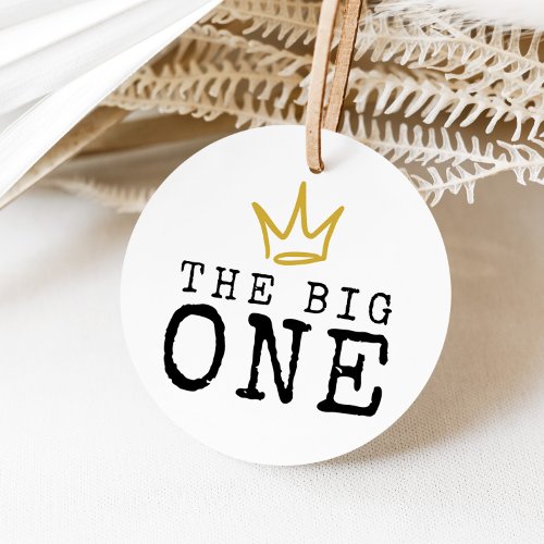 The BIG ONE  Notorious 90s 1st Birthday Party Favor Tags