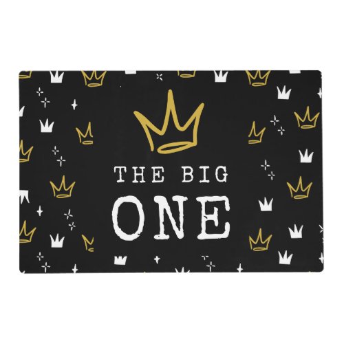 The BIG ONE  Notorious 90s 1st Birthday Party Placemat