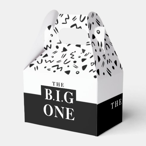 The BIG one Party favor box