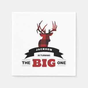The Big One Party Napkin Hunting Theme