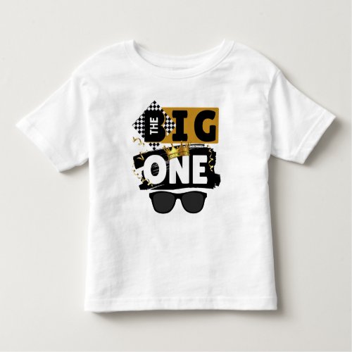 The Big One Retro Hip Hop 1st Birthday Toddler T_shirt