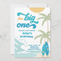 The Big One Retro Surf 1st Birthday Party