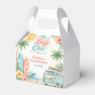 The Big One Surf Beach 1st Birthday Favor Boxes