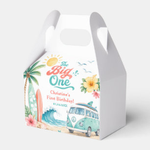 The Big One Surf Beach 1st Birthday Party Favor Boxes