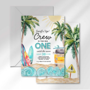 The Big One Surf Birthday Invitation