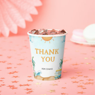 The Big One, Surf Birthday Paper Cups