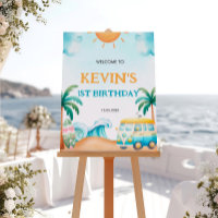 The Big One, Surf Birthday Welcome Sign