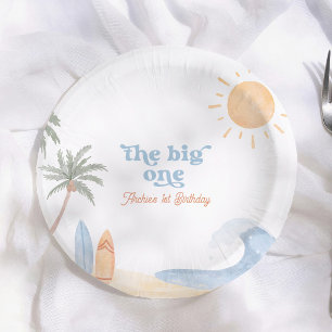 The Big One Surf Summer 1st Birthday Paper Bowls