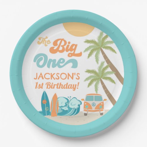 The Big One Surfs Up Birthday Party Paper Plates