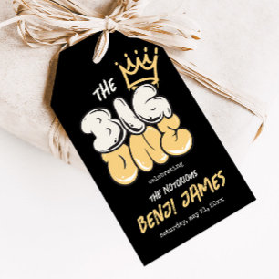 The Big One   The Notorious 90s 1st Birthday Favor Gift Tags